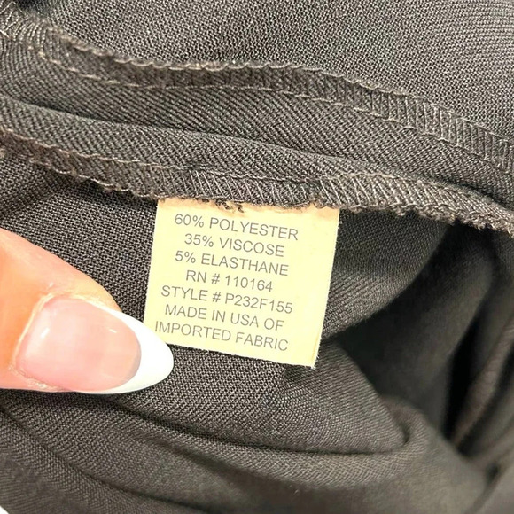 Avenue Montaigne Brown Belted Flared Dress Pants Size 3 / US Medium‎ - Picture 7 of 8